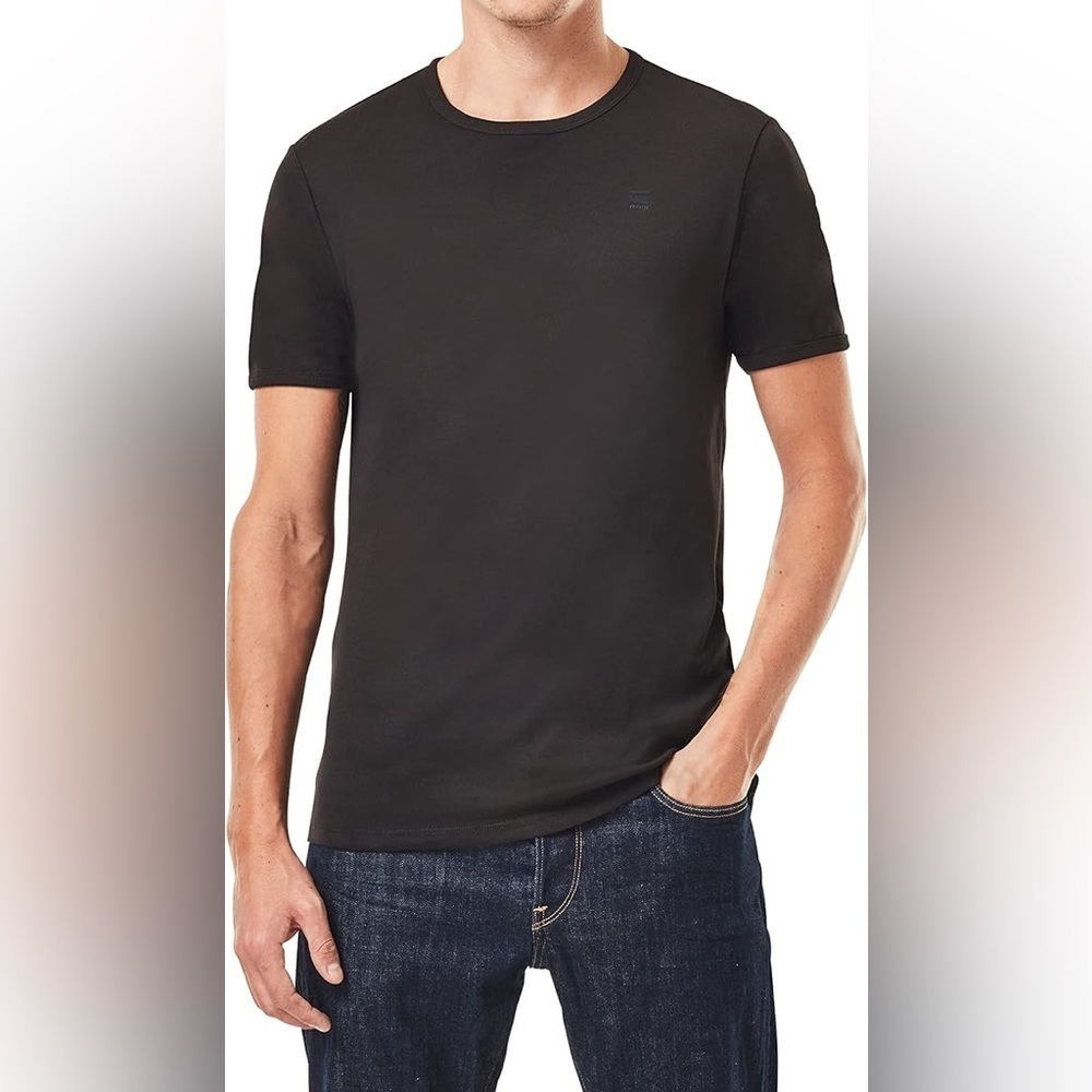 G STAR RAW Mens Ribbed Organic Cotton Sweater Black Sz Xs
